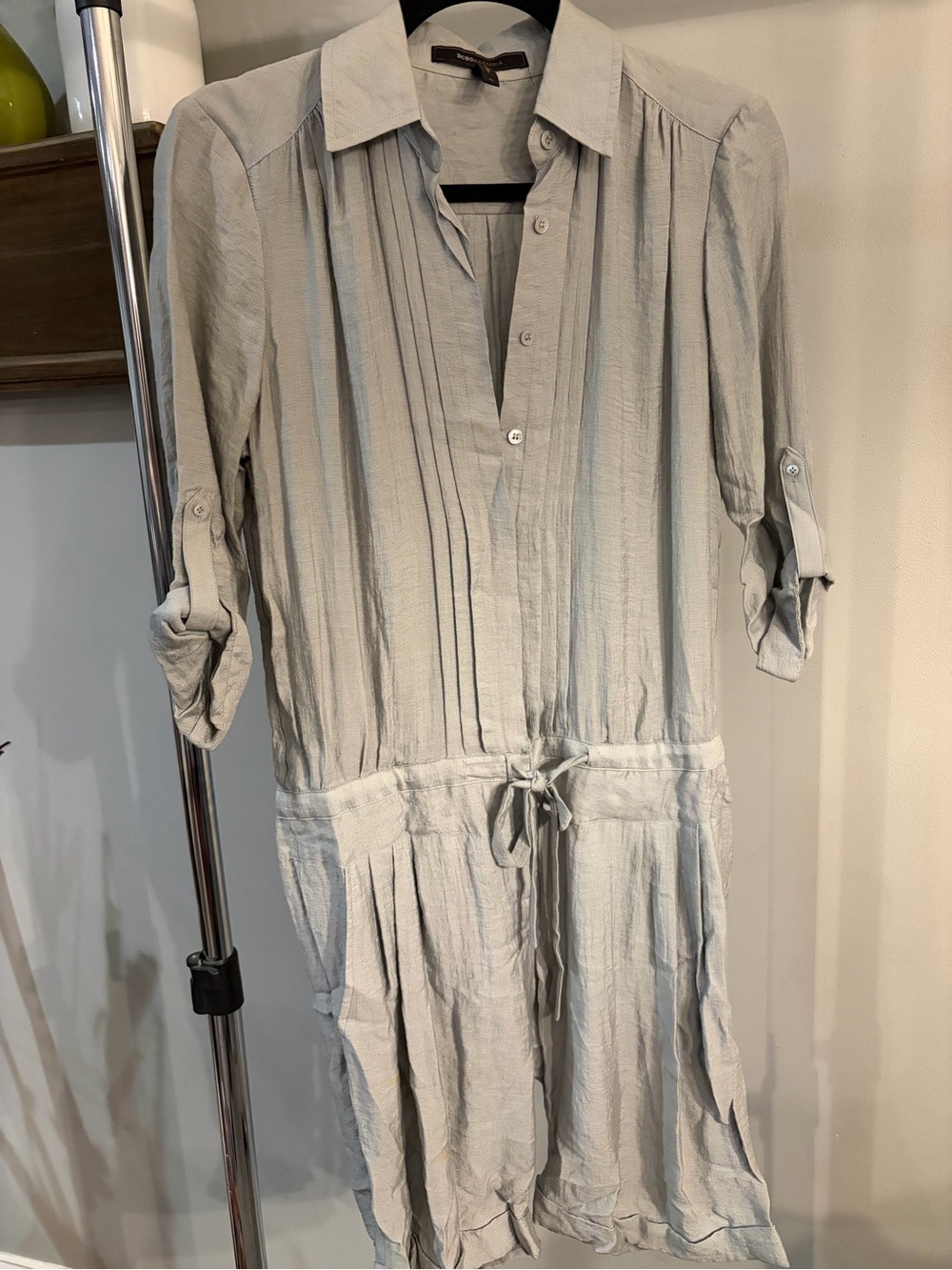 BCBGMaxAzria Light Gray Jumpsuit shorts women’s size 2